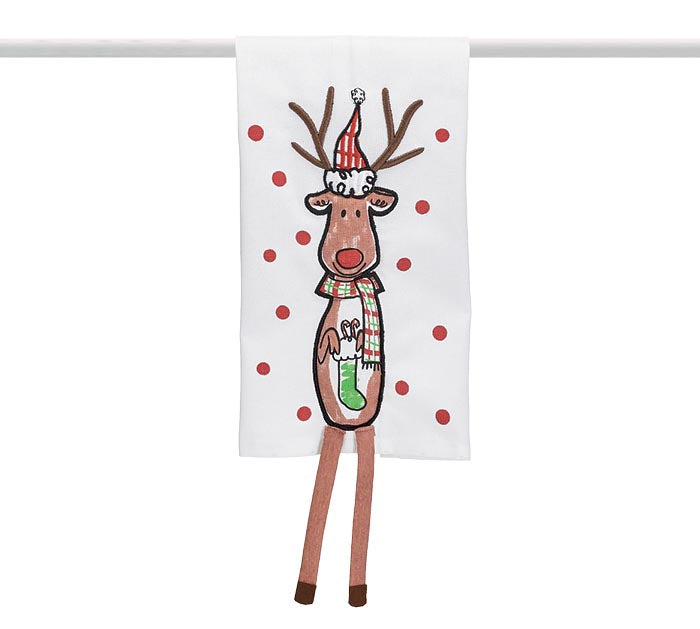 Reindeer Games Tea Towel