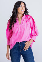 Load image into Gallery viewer, Pink Ladies Ruffle Top
