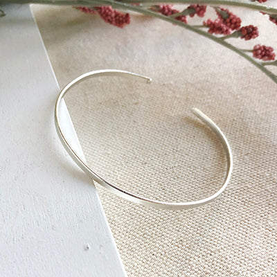 Simple Band Cuff-Silver {by World Finds}