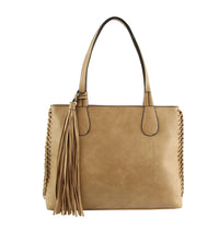 Load image into Gallery viewer, Faith Whipstitch Tote - Mocha