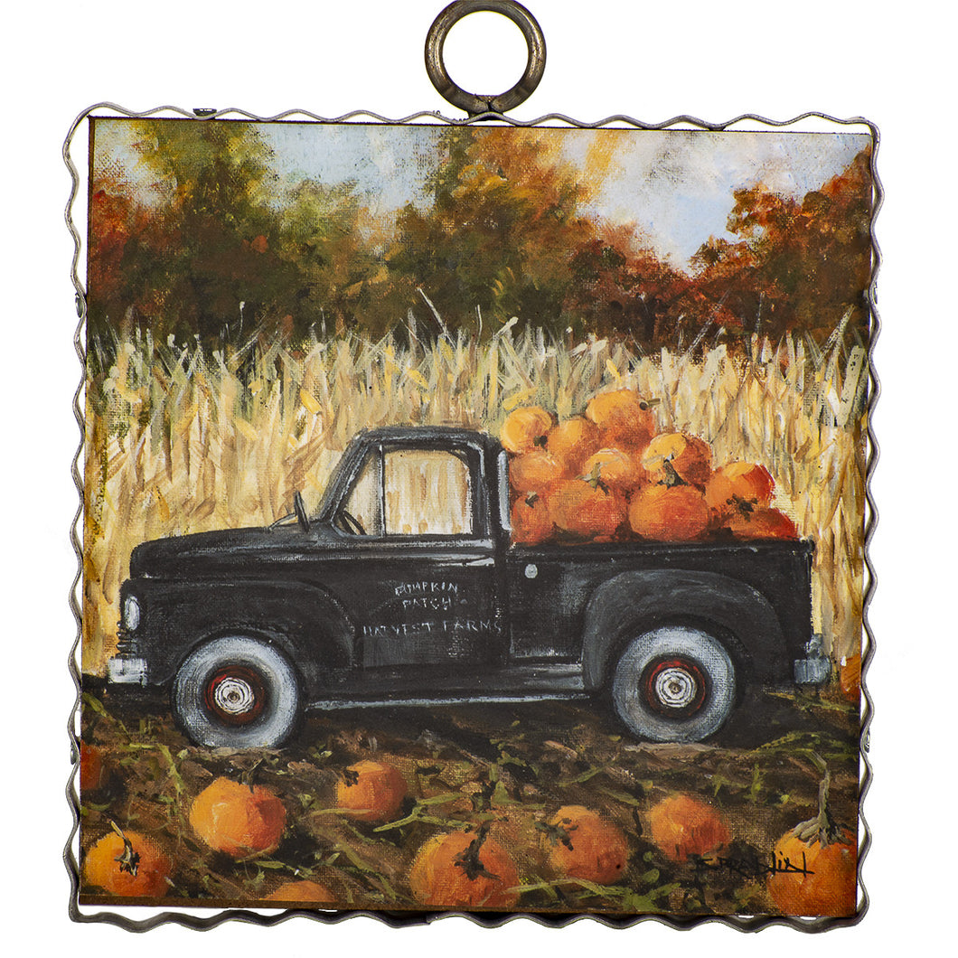 RTC Mini Gallery Charm - Pumpkin Harvest Truck