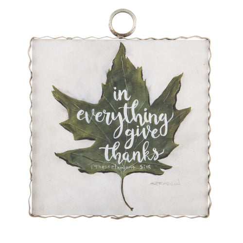 RTC Mini Gallery Charm - Give Thanks Leaf