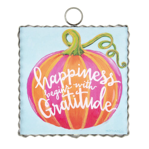 RTC Mini Gallery Charm - Happiness & Gratitude Pumpkin