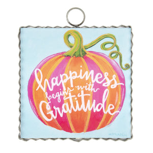 RTC Mini Gallery Charm - Happiness & Gratitude Pumpkin