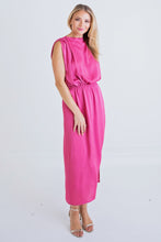 Load image into Gallery viewer, Satin Chic Sleeveless Midi Dress