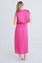 Load image into Gallery viewer, Satin Chic Sleeveless Midi Dress