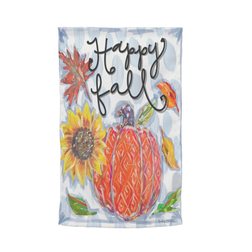 Fall Leaves Pumpkin Garden Flag