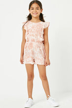 Load image into Gallery viewer, Marbled Mauve Girl&#39;s Romper