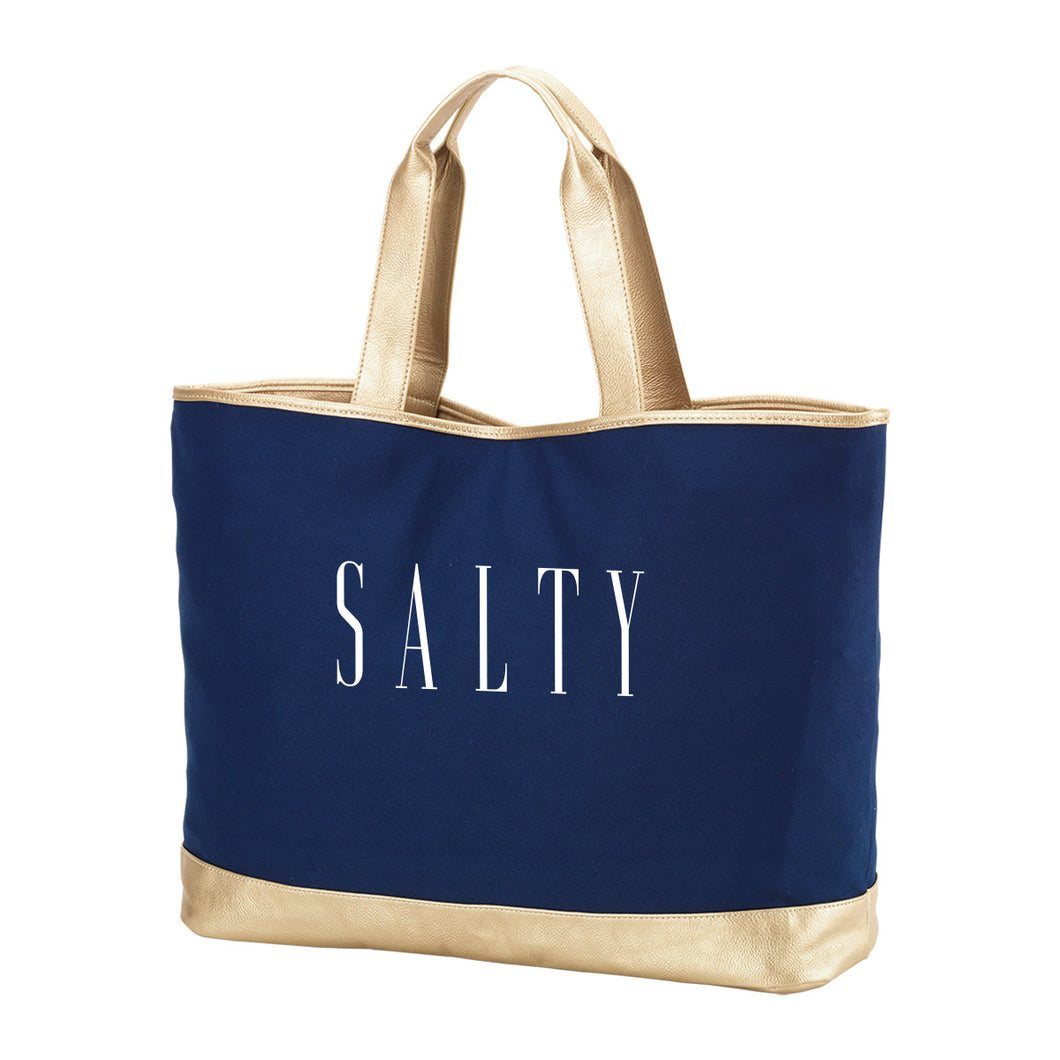 Viv & Lou Salty Navy Cabana Tote