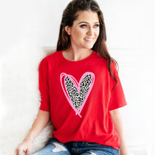Load image into Gallery viewer, Viv &amp; Lou Leopard Heart T-Shirt