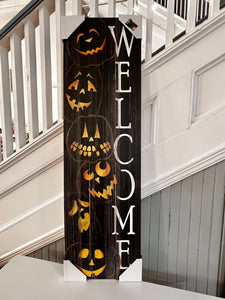 "Welcome" Halloween Wall Plaque