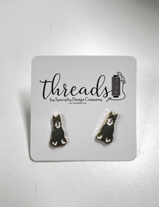 Schnauzer Stud Earrings