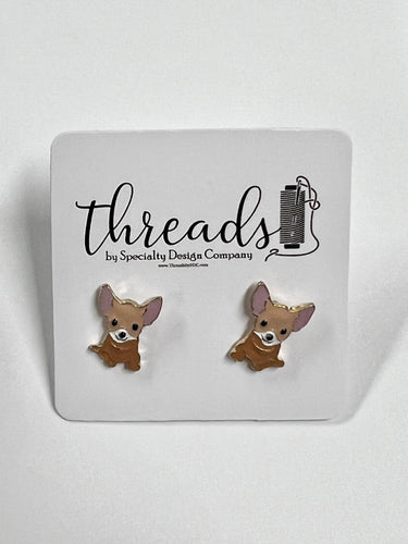 Chihuahua Stud Earrings