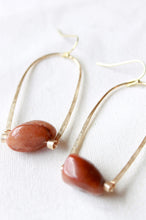 Load image into Gallery viewer, Gold Terracotta Rainbow Earrings by Wearing Hope