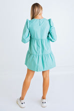 Load image into Gallery viewer, Purely Perfect Puff Sleeve Dress - Jade