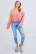 Load image into Gallery viewer, Cotton Candy Skies Mock Neck Sweater