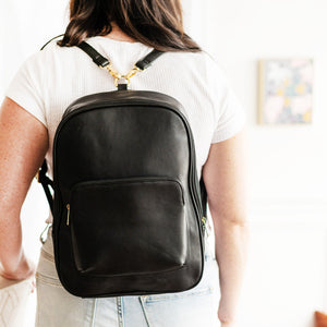 Black Waverly Backpack by Viv & Lou