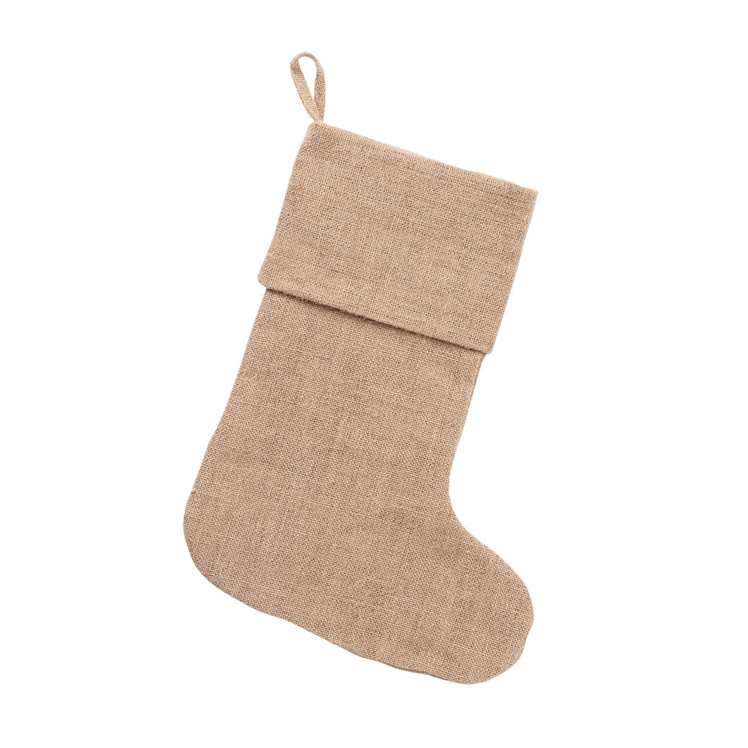 Burlap Stocking by Viv and Lou