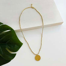 Load image into Gallery viewer, Simple Medallion Necklace- Silver or Gold {by World Finds}