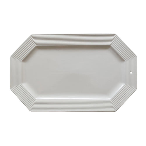 Nora Fleming Octagonal Platter Pinstripes