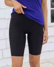 Load image into Gallery viewer, Grace and Lace Daily Pocket Biker Shorts in Black - 11&quot;