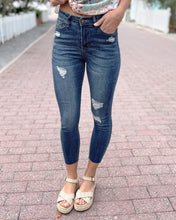 Load image into Gallery viewer, RePurposed Cropped Lightly Distressed Denim by Grace &amp; Lace}