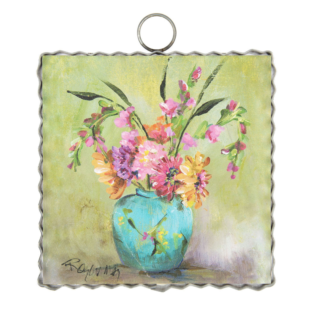 RTC Mini Gallery Charm - Turquoise Vase