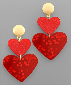 Candied Heart Earrings - *2 Colors*