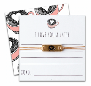 "I Love You a Latte" Bracelet by Lenny & Eva