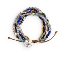 Load image into Gallery viewer, Beaded Prayer Bracelet - Indigo