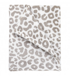 Viv & Lou Natural Leopard Blanket