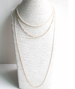 Gold Cappy White Oval Necklace by Meghan Browne