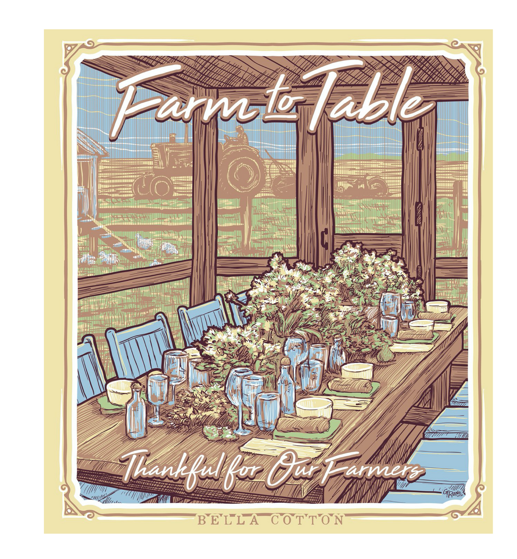 Farm to Table Short Sleeve Tee by Bella Cotton