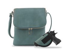 Load image into Gallery viewer, Teal Concealed Carry Crossbody