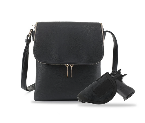 Black Concealed Carry Crossbody