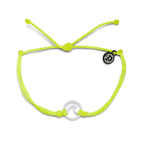 Pura Vida Bracelet - Enamel Wave White/Yellow