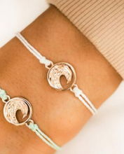 Load image into Gallery viewer, Pura Vida Swell Charm Rose Gold - White