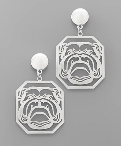 Bulldog Drop Earrings