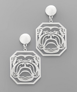 Bulldog Drop Earrings