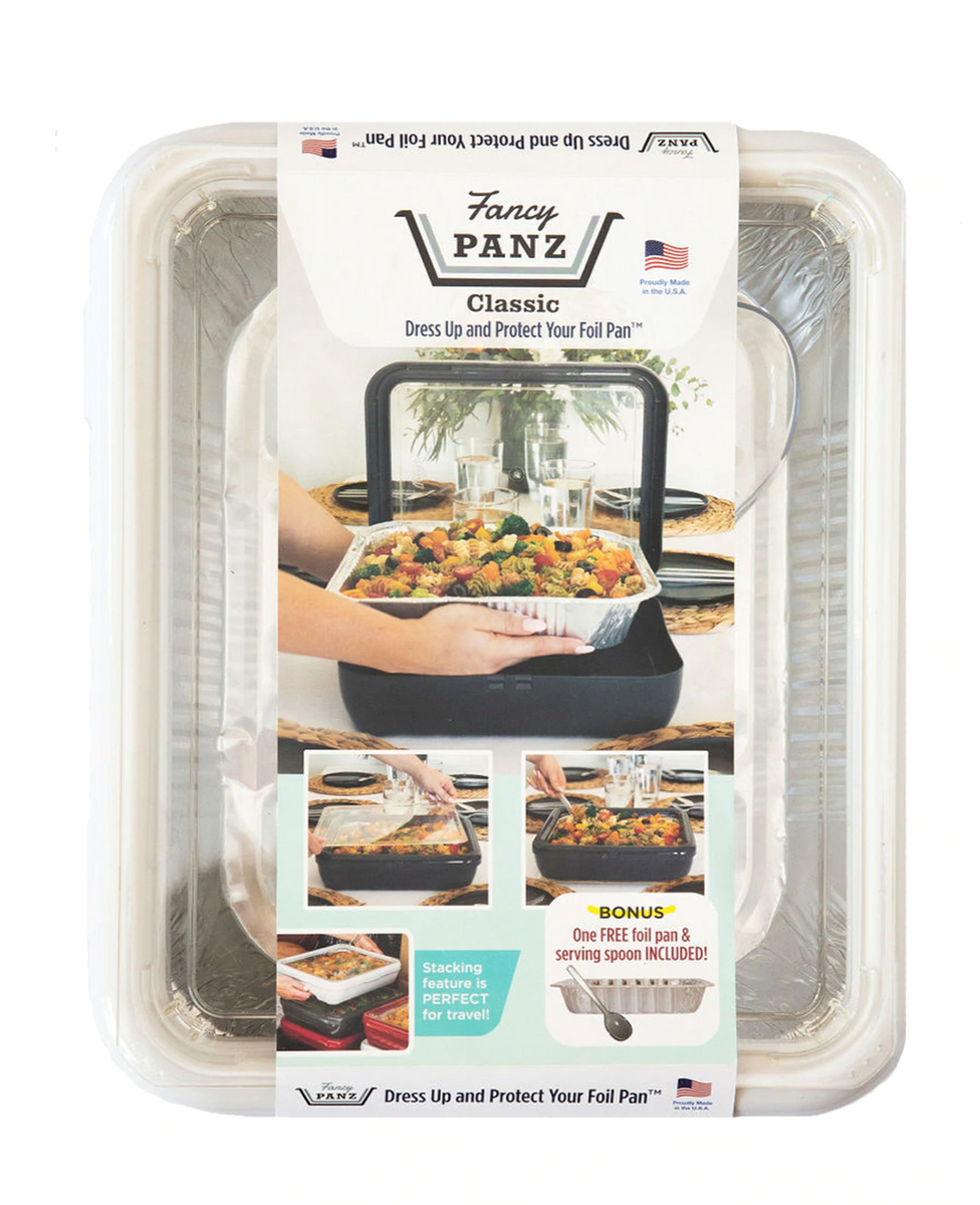 Fancy Panz Premium Tray W/Foil Pan &CharcuterieInsert ,Denim