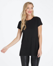 Load image into Gallery viewer, Spanx Short Sleeve Perfect Length Top - Very Black