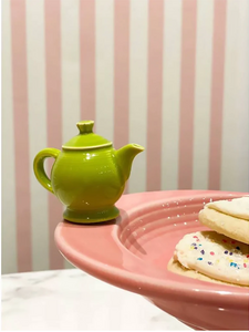 Nora Fleming Fiesta Bread Tray Set- Includes Tea Pot Mini