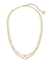 Load image into Gallery viewer, Abbie Multi Strand Necklace in Gold by Kendra Scott