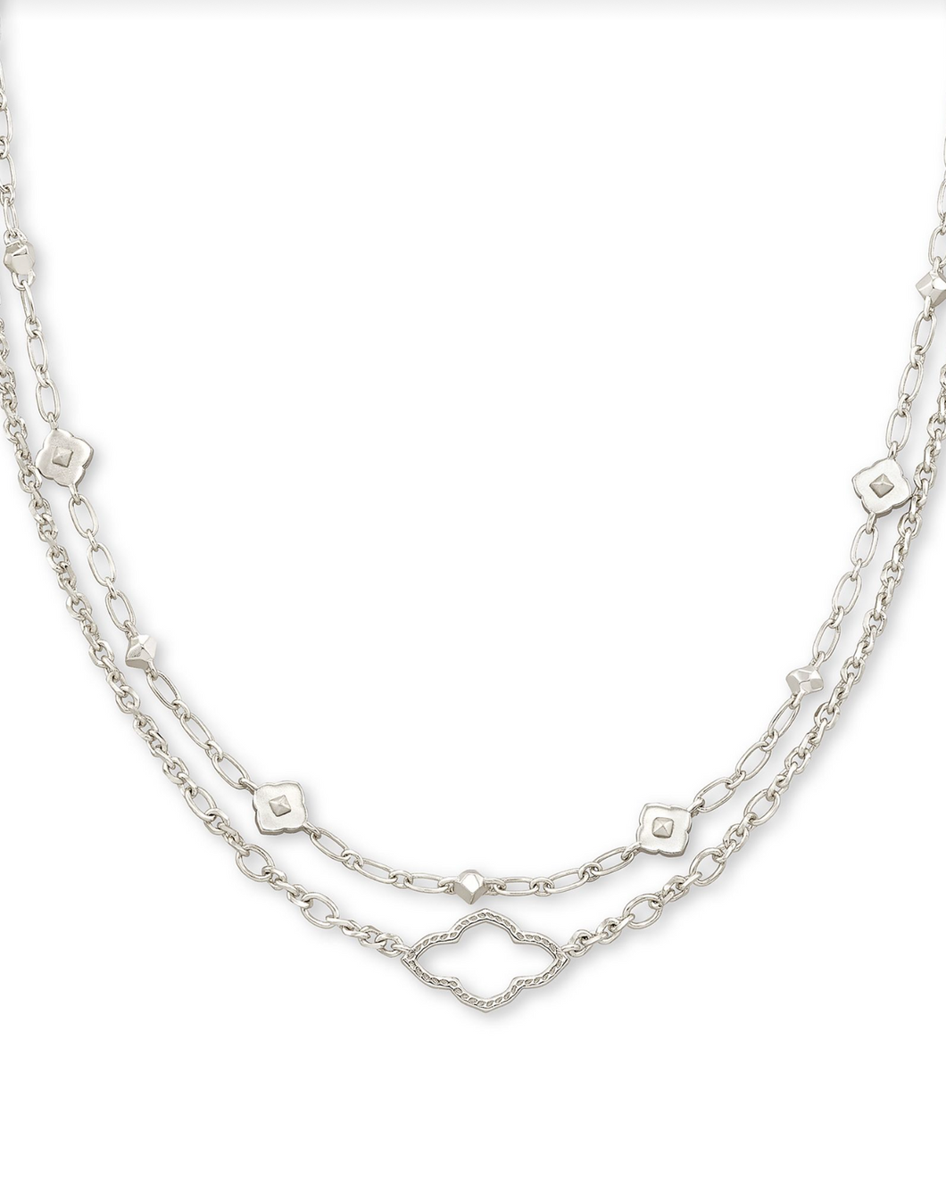 Abbie Multi Strand Necklace in Silver by Kendra Scott