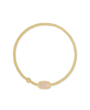 Load image into Gallery viewer, Grayson Gold Stretch Bracelet in Rose Quartz by Kendra Scott