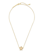 Load image into Gallery viewer, Jae Star Gold Pendant Necklace in Iridescent Drusy by Kendra Scott