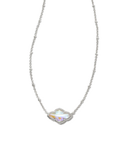 Load image into Gallery viewer, Abbie Silver Pendant Necklace in Iridescent Abalone by Kendra Scott