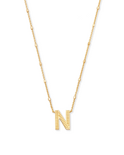 Load image into Gallery viewer, Letter N Pendant Necklace in Gold by Kendra Scott