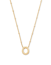Load image into Gallery viewer, Letter O Pendant Necklace in Gold by Kendra Scott