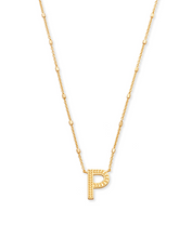 Load image into Gallery viewer, Letter P Pendant Necklace in Gold by Kendra Scott